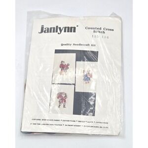 Vintage Janlynn Counted Cross Stitch Kit #123-116‎ - Christmas Ornaments
